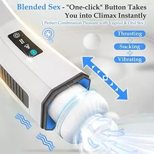 3 in 1 Thrusting Sucking Vibrating Automatic Male Masturbators, Adult Sex Toys for Men's Sex Pleasure, Tanshunly Hands Free Male 3 in 1 Thrusting Sucking Vibrating Automatic Male Masturbators, Adult Sex Toys for Men's Sex Pleasure, Tanshunly Hands Free Male