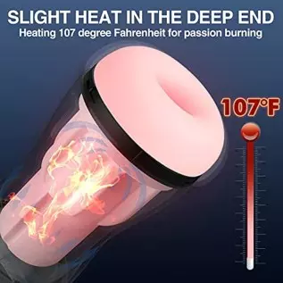 Automatic Male Masturbator, Sucking Male Masturbators Cup with 9 Suction & 10 Vibrating & Heating Mens Male Sex Toys, Hands Free
