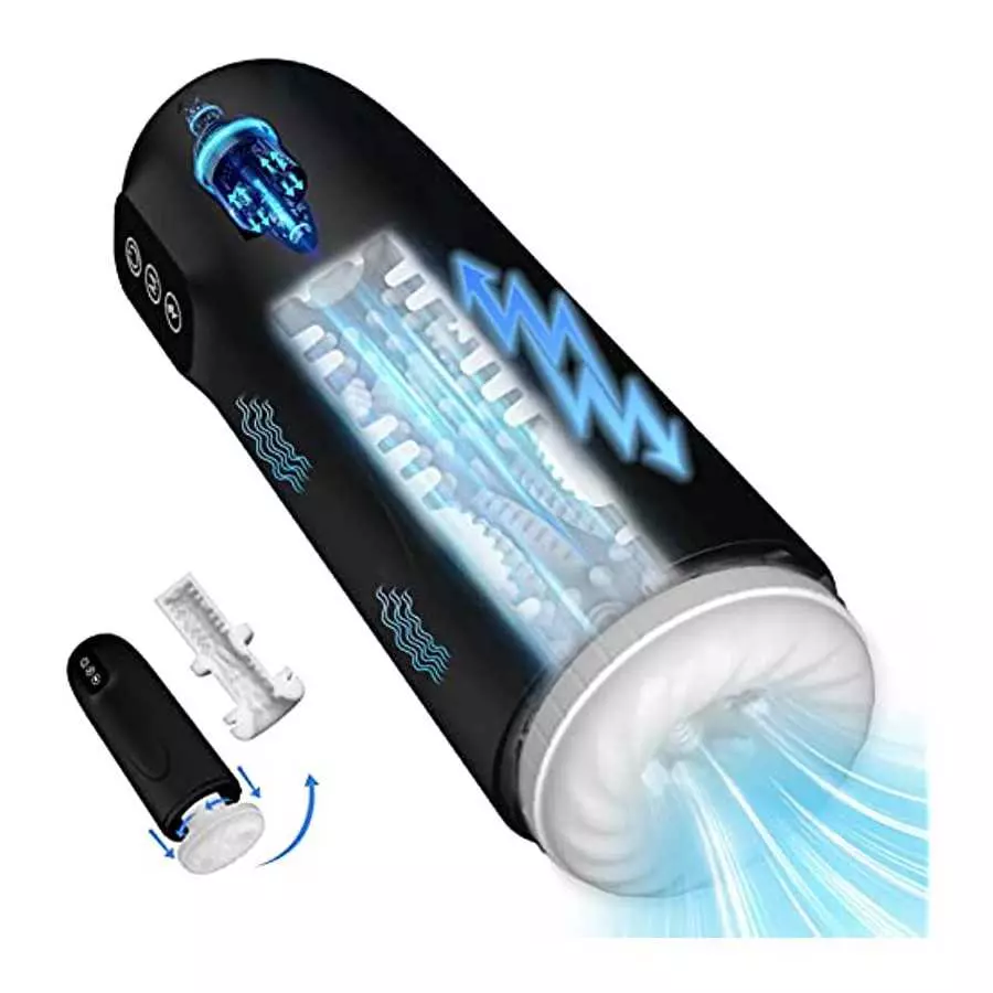 Male Sex Toy Automatic Male Masturbator,Can Be Used in Water 7+1 Thrust&Vibration Modes Pump,Sex Toy for Men Easy Clean, Anaranj Male Sex Toy Automatic Male Masturbator,Can Be Used in Water 7+1 Thrust&Vibration Modes Pump,Sex Toy for Men Easy Clean, Anaranj