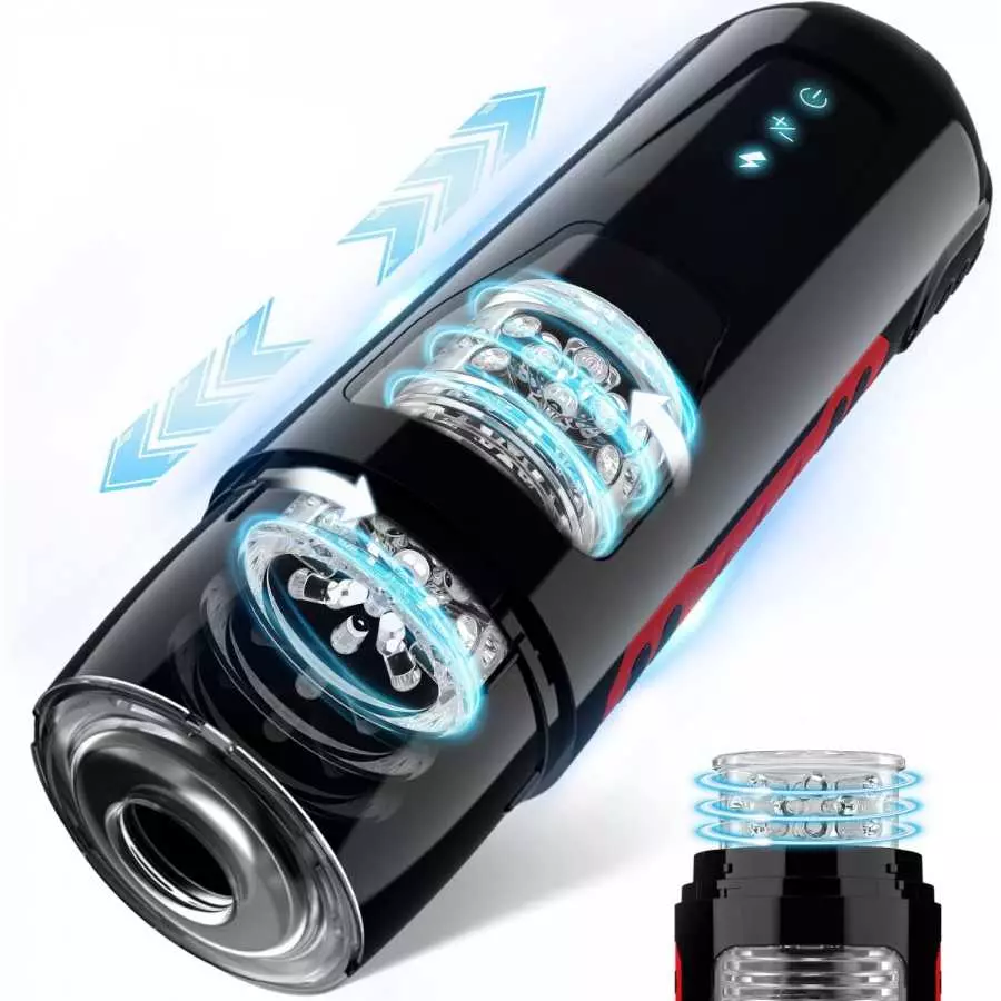 Automatic Male Masturbator, Penis Stroker with 7 Thrusting & Roating Modes, Electric Pocket Pussy for Men Waterproof, Sex Toys f Automatic Male Masturbator, Penis Stroker with 7 Thrusting & Roating Modes, Electric Pocket Pussy for Men Waterproof, Sex Toys f