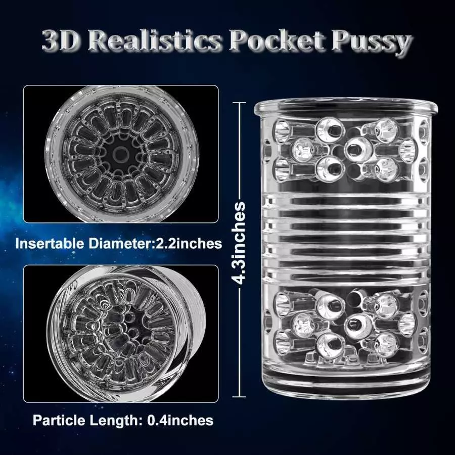 Automatic Male Masturbator, Penis Stroker with 7 Thrusting & Roating Modes, Electric Pocket Pussy for Men Waterproof, Sex Toys f