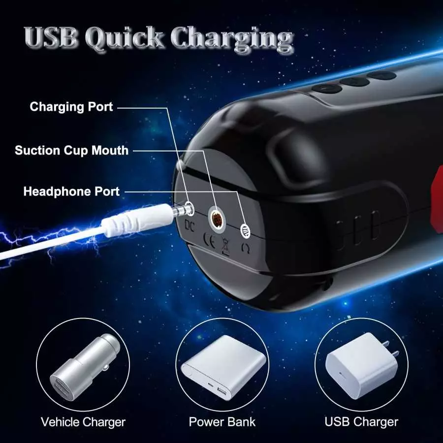 Automatic Male Masturbator, Penis Stroker with 7 Thrusting & Roating Modes, Electric Pocket Pussy for Men Waterproof, Sex Toys f