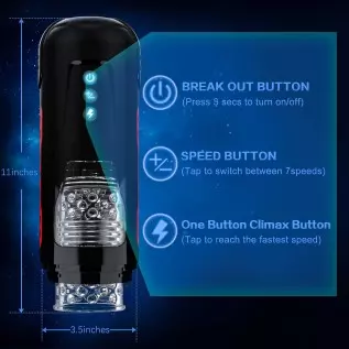Automatic Male Masturbator, Penis Stroker with 7 Thrusting & Roating Modes, Electric Pocket Pussy for Men Waterproof, Sex Toys f Automatic Male Masturbator, Penis Stroker with 7 Thrusting & Roating Modes, Electric Pocket Pussy for Men Waterproof, Sex Toys f