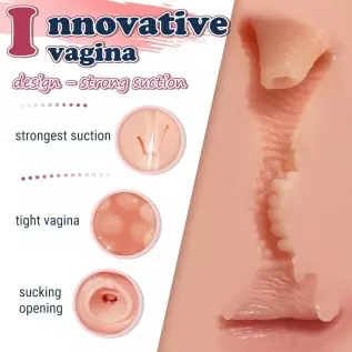 4.1 LB Pussy Ass Male Masturbator with Virgin Tight Labia, 2 Hole Realistic Male Masturbator with Strong Suction Channel, Goyha 4.1 LB Pussy Ass Male Masturbator with Virgin Tight Labia, 2 Hole Realistic Male Masturbator with Strong Suction Channel, Goyha