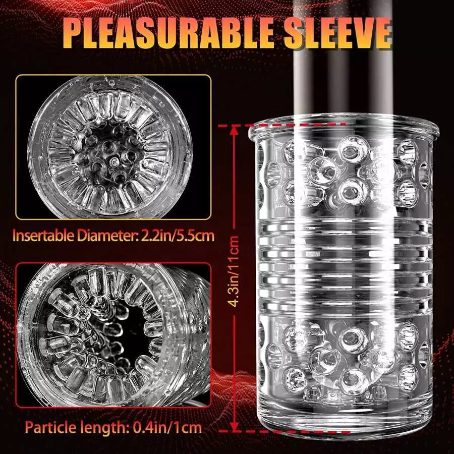 Automatic Male Masturbator, Sex Toy Male Masturbator Toy with 7 Thrusting & Rotating, Electric Pocket Pussy for Man Masturbation