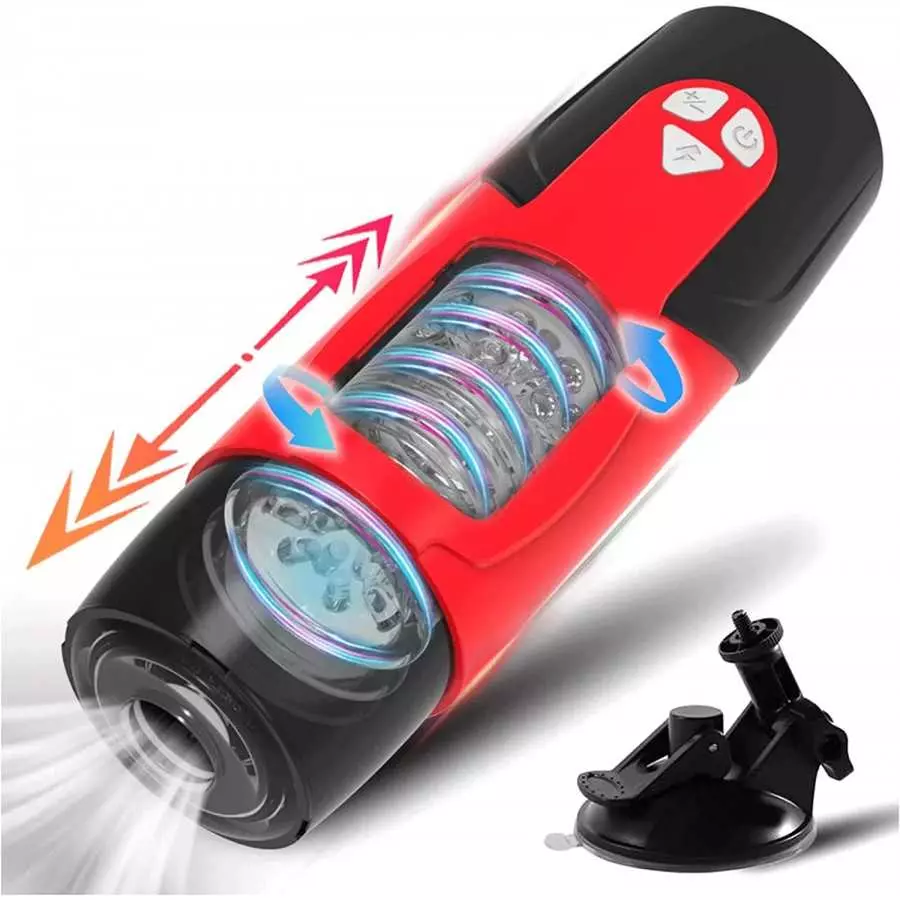 Automatic Male Masturbator, Sex Toy Male Masturbator Toy with 7 Thrusting & Rotating, Electric Pocket Pussy for Man Masturbation