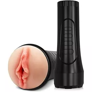 Male Masturbators Sex Toys for Men with 7.5 Inches Masturbator Deepth Adult Toys Pocket Pussy (L)