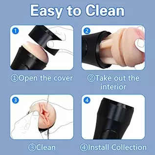 Male Masturbators Sex Toys for Men with 7.5 Inches Masturbator Deepth Adult Toys Pocket Pussy (L)