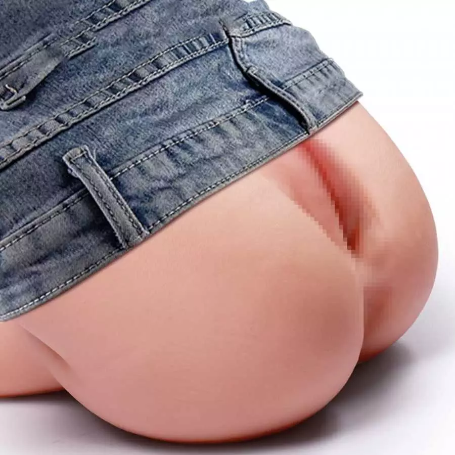 Lifelike Sex Doll Male Masturbator with Sexy Plump Torso Body Pocket Pussy Stroker with Big Butt&Big Boobs，Brown-Skin Realistic