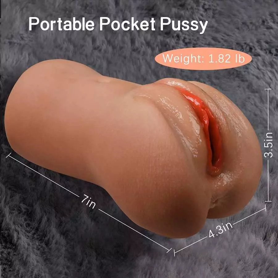 2in1 Male Masturbator Adult Sex Toys for Men Sex Dolls with 3D Realistic Silicone Textured