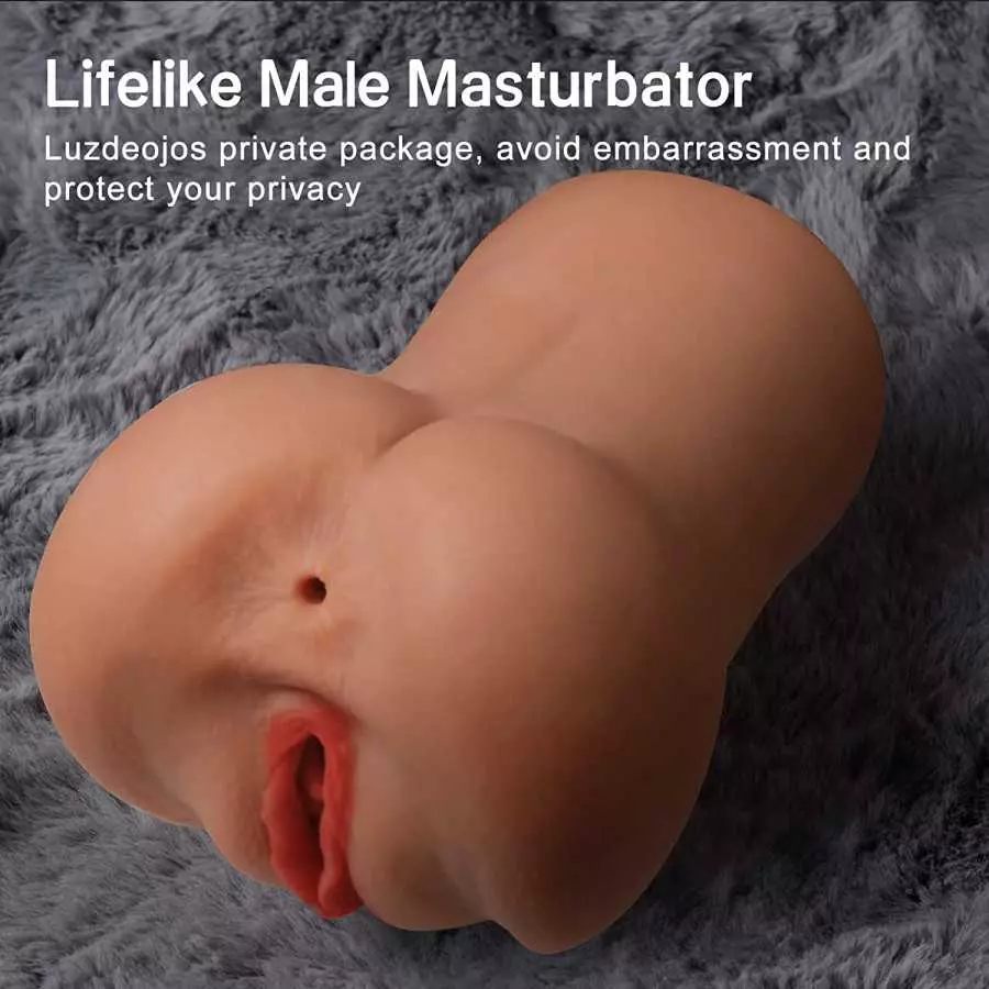 2in1 Male Masturbator Adult Sex Toys for Men Sex Dolls with 3D Realistic Silicone Textured