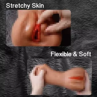 2in1 Male Masturbator Adult Sex Toys for Men Sex Dolls with 3D Realistic Silicone Textured