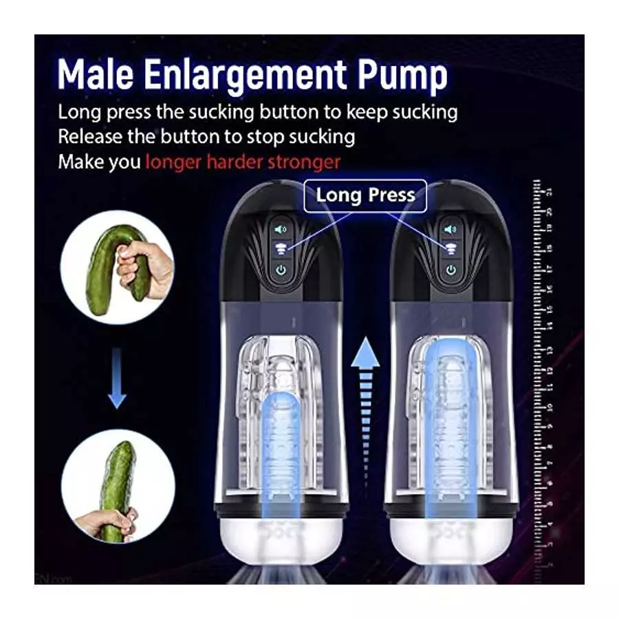 Custom Automatic Sucking Male Masturbators Penis Pump, Adult Sex Toys for Men's Sex Pleasure, Yukzen Vibrating Hands Free Male M