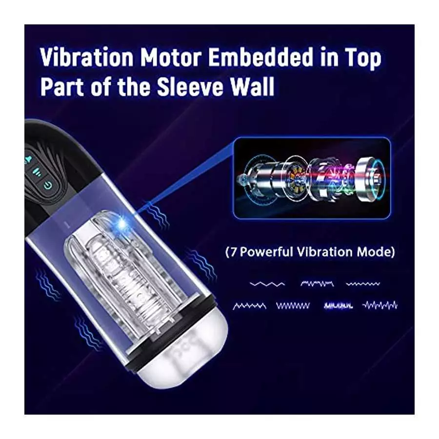Custom Automatic Sucking Male Masturbators Penis Pump, Adult Sex Toys for Men's Sex Pleasure, Yukzen Vibrating Hands Free Male M