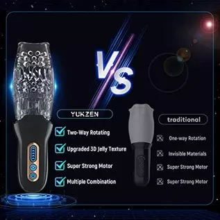 Automatic Blowjob Sex Machine Male Masturbator, Adult Sex Toys for Men, YUKZEN Rotating Vibrating Hands Free Men's Sex Toy Strok Automatic Blowjob Sex Machine Male Masturbator, Adult Sex Toys for Men, YUKZEN Rotating Vibrating Hands Free Men's Sex Toy Strok