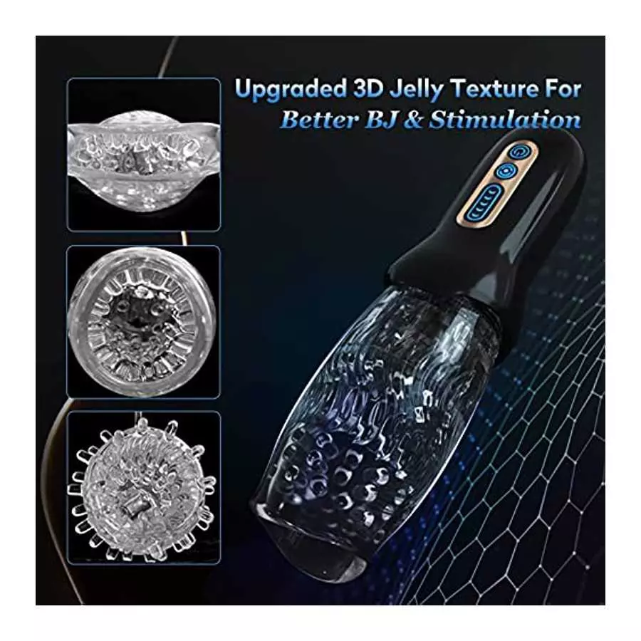 Automatic Blowjob Sex Machine Male Masturbator, Adult Sex Toys for Men, YUKZEN Rotating Vibrating Hands Free Men's Sex Toy Strok