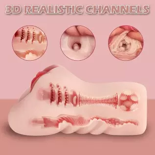 Lifelike Pocket Pussy Male Masturbator Sex Toy for Men with 3D Realistic Vagina and Anal Sex, Adult Toys Sex Doll Portable Flesh Lifelike Pocket Pussy Male Masturbator Sex Toy for Men with 3D Realistic Vagina and Anal Sex, Adult Toys Sex Doll Portable Flesh