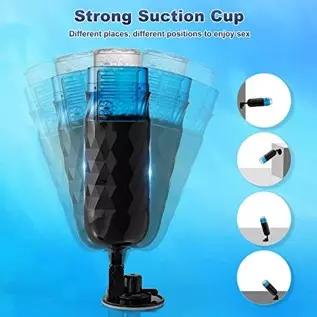 Automatic Thrusting Rotating Male Masturbators Cup, Electric Pocket Pussy with 7 Rotating & 7 Thrusting Modes, Realistic Texture