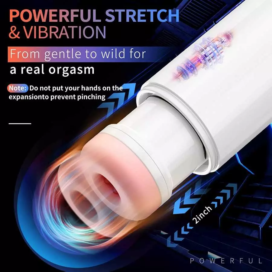 Male Masturbator Cup with 4 Thrusting,Suction & 10 Vibration Modes Electric Pocket Pussy,Toys for Men's Sex,Automatic Stroker Ma