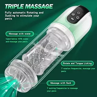 Automatic Male Masturbator with Tongue Licking, 7 Rotating and Sucking Fully Waterproof Masturbation Cup,Men's Pocket Pussy Hand Automatic Male Masturbator with Tongue Licking, 7 Rotating and Sucking Fully Waterproof Masturbation Cup,Men's Pocket Pussy Hand