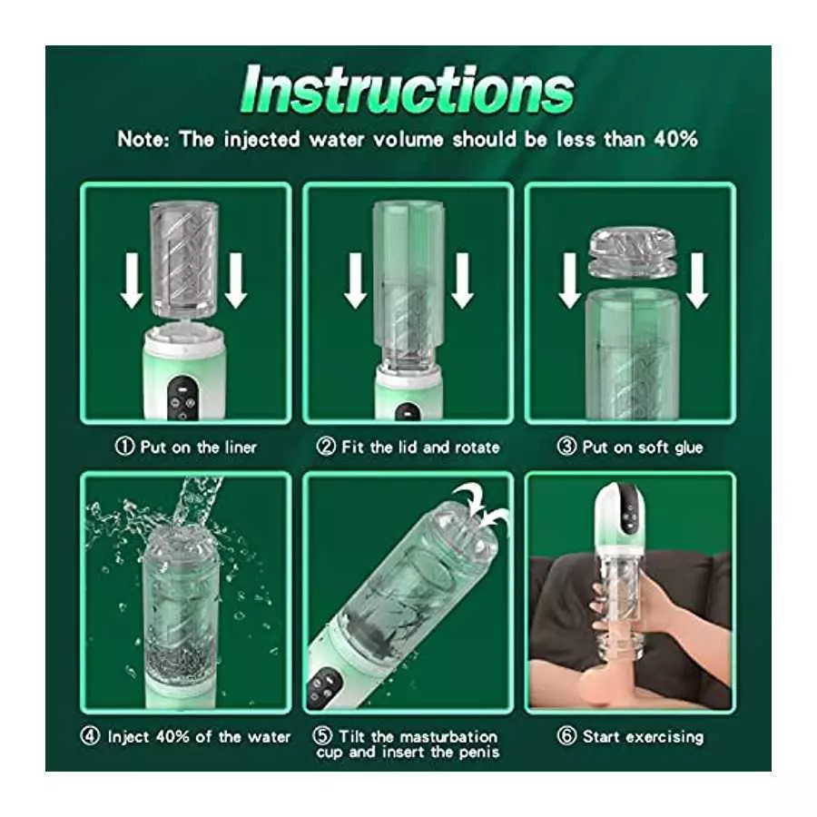 Automatic Male Masturbator with Tongue Licking, 7 Rotating and Sucking Fully Waterproof Masturbation Cup,Men's Pocket Pussy Hand