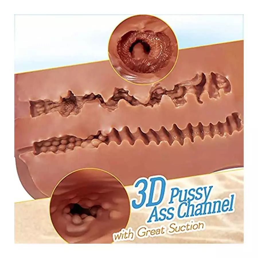 11LB Brown Sex Doll with Torso and Big Boob, GOYHA Male Sex Toy for Vagina Anal Breast Play, Pussy Ass Masturbator Toys Brown Re