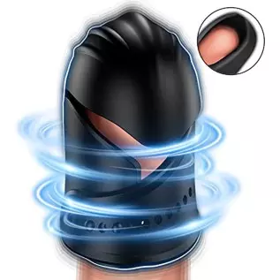 Penis Training Vibrator Male Masturbator, Mens Penis Glans Stimulating Sex Toys, 10 Vibration Modes for Glans Ejaculation Traini