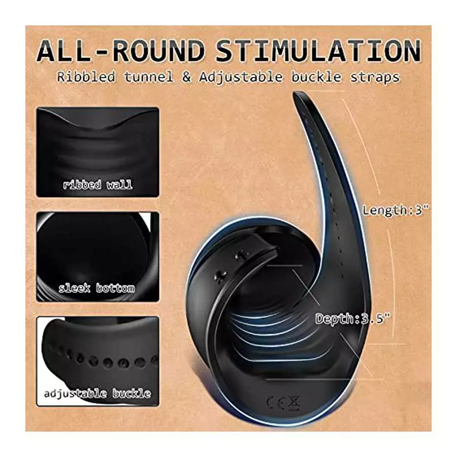 Penis Training Vibrator Male Masturbator, Mens Penis Glans Stimulating Sex Toys, 10 Vibration Modes for Glans Ejaculation Traini