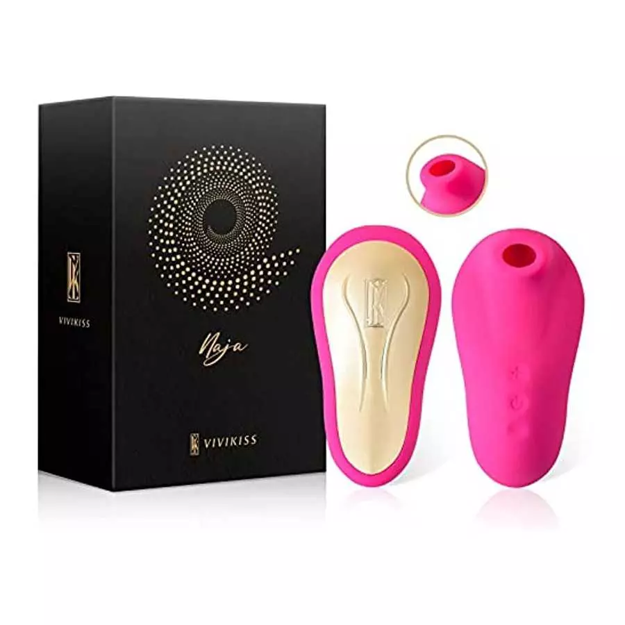 VIVI KISS NAJA Suction Vibrator, Rose Gold / Black Gold / Purple Gold VIVI KISS NAJA Suction Vibrator, Rose Gold / Black Gold / Purple Gold