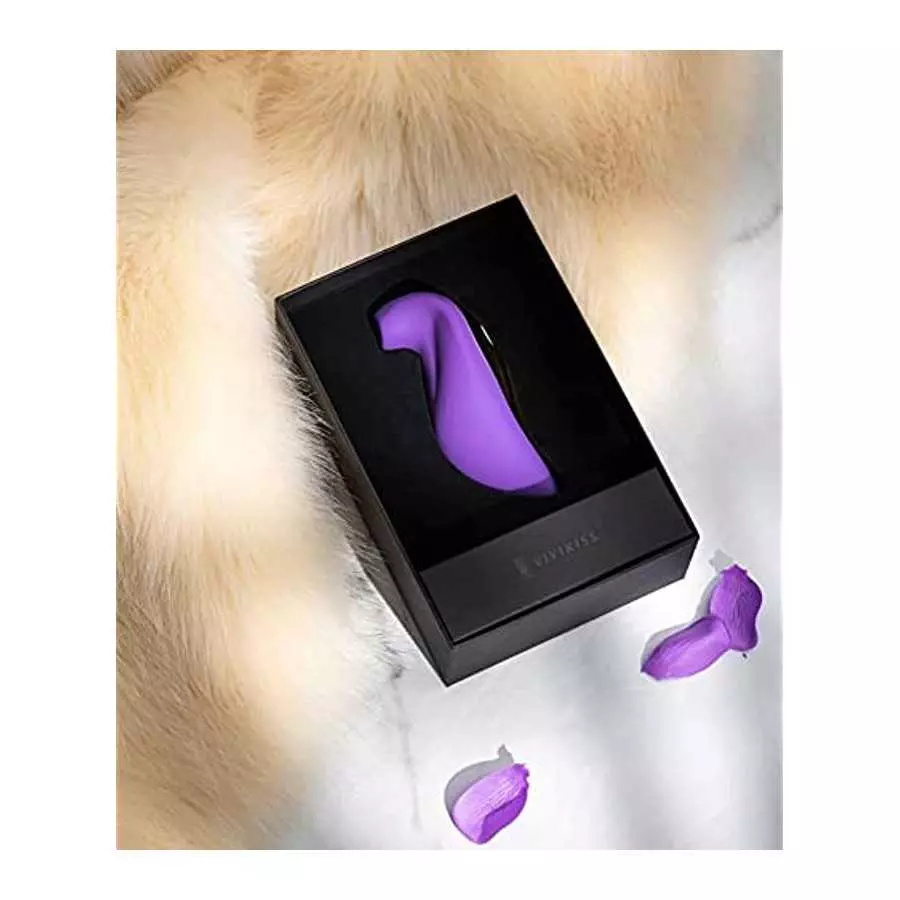 VIVI KISS NAJA Suction Vibrator, Rose Gold / Black Gold / Purple Gold