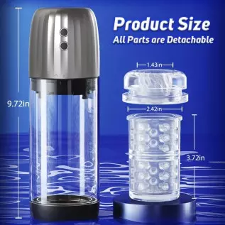 2 in 1 Automatic Male Masturbator Cup Penis Pump Enlargement, MXUXEN Fully Waterproof Male Masturbators Sex Toy Pocket Pussy wit 2 in 1 Automatic Male Masturbator Cup Penis Pump Enlargement, MXUXEN Fully Waterproof Male Masturbators Sex Toy Pocket Pussy wit