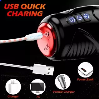 Automatic Male Masturbator, Amortoy Male Masturbators Cup with 7 Thrusting & Rotating, 50dB Super Quite Hands-Free Electric Pock