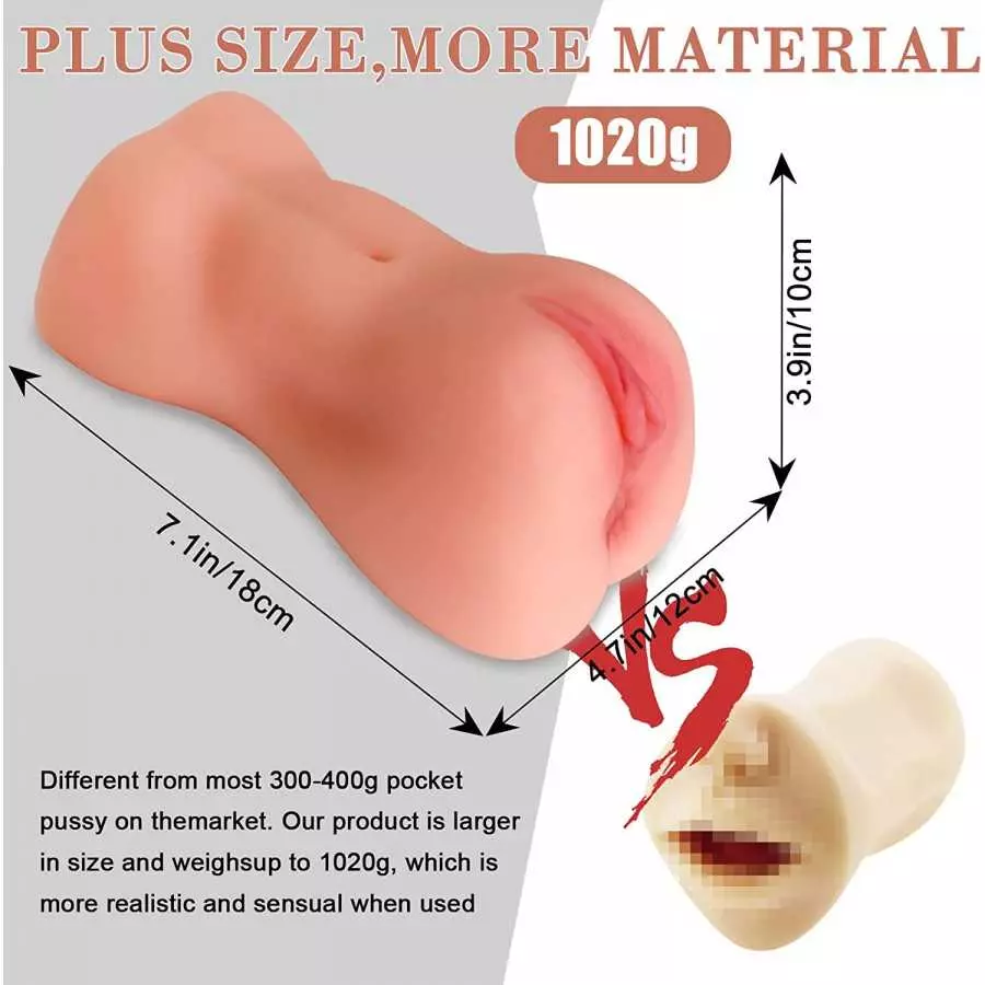 2.25LB Realistic Male Masturbator, Onismo Pocket Pussy Love Doll Fitness Trainer with Healthy Complexion, Sex Dolls for Men Stro