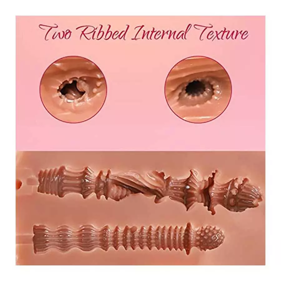 Male Masturbator Male Sex Toy - 4in1 Upgrade Pocket Pussy Sex Toys for Men with Powerful Bullet Vibrator & 3 Penis Ring, 10 Vibr