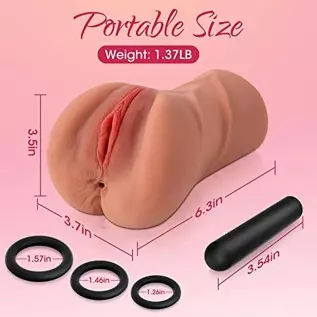 Male Masturbator Male Sex Toy - 4in1 Upgrade Pocket Pussy Sex Toys for Men with Powerful Bullet Vibrator & 3 Penis Ring, 10 Vibr Male Masturbator Male Sex Toy - 4in1 Upgrade Pocket Pussy Sex Toys for Men with Powerful Bullet Vibrator & 3 Penis Ring, 10 Vibr