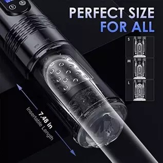 Automatic Male Masturbator Sex Toys - Male Masturbators with 10 Vibrating & 6 Thrusting, LCD Display Adult Toys Sex Toy for Men Automatic Male Masturbator Sex Toys - Male Masturbators with 10 Vibrating & 6 Thrusting, LCD Display Adult Toys Sex Toy for Men