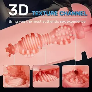 TIVINO Handheld Male Masturbators Cup with Deeper Wrapped, Realistic Pocket Pussy Stroker with Strong Suctions, Male Sex Toy for TIVINO Handheld Male Masturbators Cup with Deeper Wrapped, Realistic Pocket Pussy Stroker with Strong Suctions, Male Sex Toy for