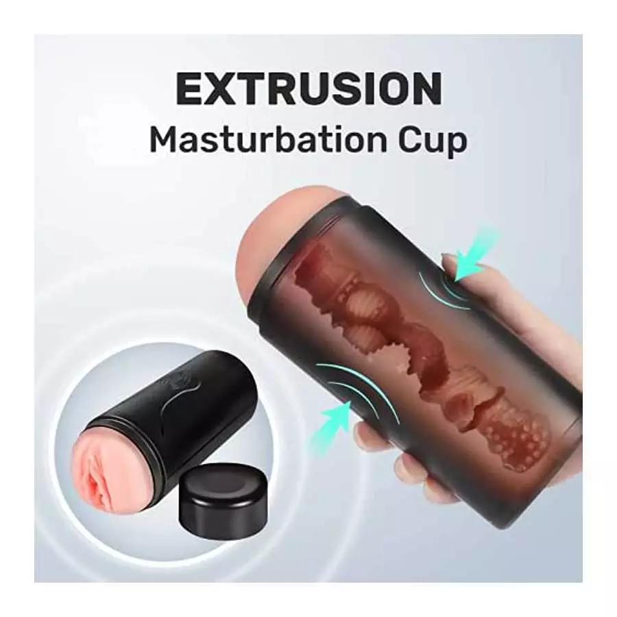 Male Masturbator Cup, Men Sex Toy Realistic Textured Pocket Pussy for Men, Masturbation Cup Mens Stroker, Toy Adult Male Sex, Se