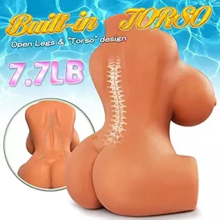 7.7LB Sex Doll Realistic Male Masturbator, 3 in 1 Brown Big Boobs Pussy Ass Masturbator Toy with Realistic Vagina Anal, Lifelike 7.7LB Sex Doll Realistic Male Masturbator, 3 in 1 Brown Big Boobs Pussy Ass Masturbator Toy with Realistic Vagina Anal, Lifelike
