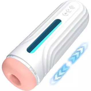 Automatic Male Masturbator Sex Toys-Male Masturbator with 5 Thrusting&Vibrating Bullet Vibrator, Cafatop LCD Display Adult Sex T Automatic Male Masturbator Sex Toys-Male Masturbator with 5 Thrusting&Vibrating Bullet Vibrator, Cafatop LCD Display Adult Sex T