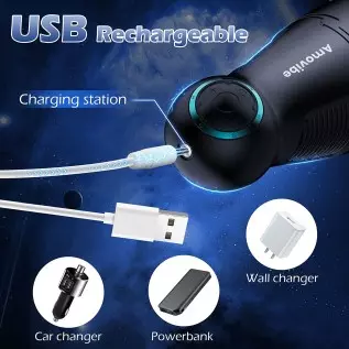 Automatic Male Masturbator, AMOVIBE Male Masturbators Cup with 4 Rotation & 3 Speed Modes, Sex Toys for Men/Adult Toys with 50dB