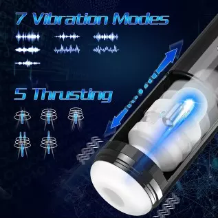 Automatic Male Masturbators, Mesterstar Male Masturbator Cup Stroker with 5 Thrusting & 7 Vibration, Blowjob Hands Free Pocket P Automatic Male Masturbators, Mesterstar Male Masturbator Cup Stroker with 5 Thrusting & 7 Vibration, Blowjob Hands Free Pocket P