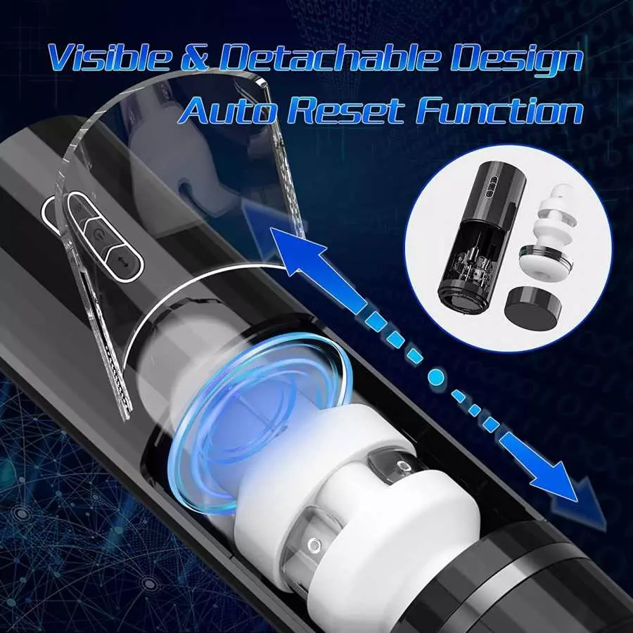 Automatic Male Masturbators, Mesterstar Male Masturbator Cup Stroker with 5 Thrusting & 7 Vibration, Blowjob Hands Free Pocket P