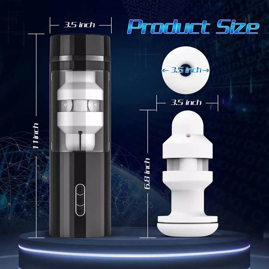 Automatic Male Masturbators, Mesterstar Male Masturbator Cup Stroker with 5 Thrusting & 7 Vibration, Blowjob Hands Free Pocket P