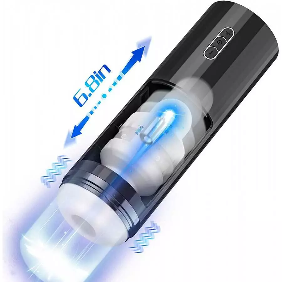 Automatic Male Masturbators, Mesterstar Male Masturbator Cup Stroker with 5 Thrusting & 7 Vibration, Blowjob Hands Free Pocket P