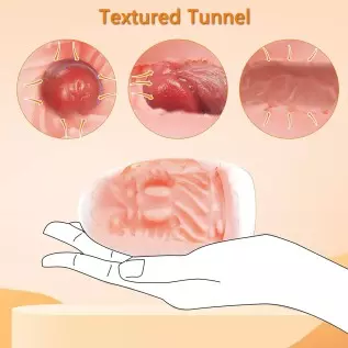 Male Masturbators Egg,FOLANVOFF Portable and Reusable Pocket Pussy Egg with Realistic Mouth for Oral Sex,Ultra Soft Stretchy Mal