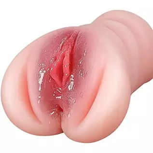 1.68LB Male Masturbator Pocket Pussy Sex Toy - 2 in 1 Realistic Stroker with Real Vagina and Tight Anal Tunnels, Colorfast Soft