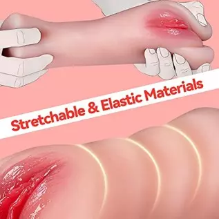 1.68LB Male Masturbator Pocket Pussy Sex Toy - 2 in 1 Realistic Stroker with Real Vagina and Tight Anal Tunnels, Colorfast Soft 1.68LB Male Masturbator Pocket Pussy Sex Toy - 2 in 1 Realistic Stroker with Real Vagina and Tight Anal Tunnels, Colorfast Soft