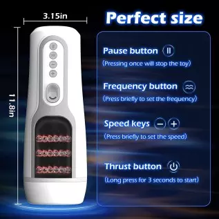Automatic Male Masturbator, RHEXIA Male Masturbators Cup with 10-Mode Life-Like Stroking Motion, Men's Pocket Pussy Strokers, To Automatic Male Masturbator, RHEXIA Male Masturbators Cup with 10-Mode Life-Like Stroking Motion, Men's Pocket Pussy Strokers, To