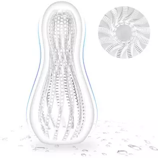 Sex Toys for Men Male Masturbators with Textured Tunnel, Male Sex Toys Elastic and Waterproof Pocket Pussy Male Stroker Suitable